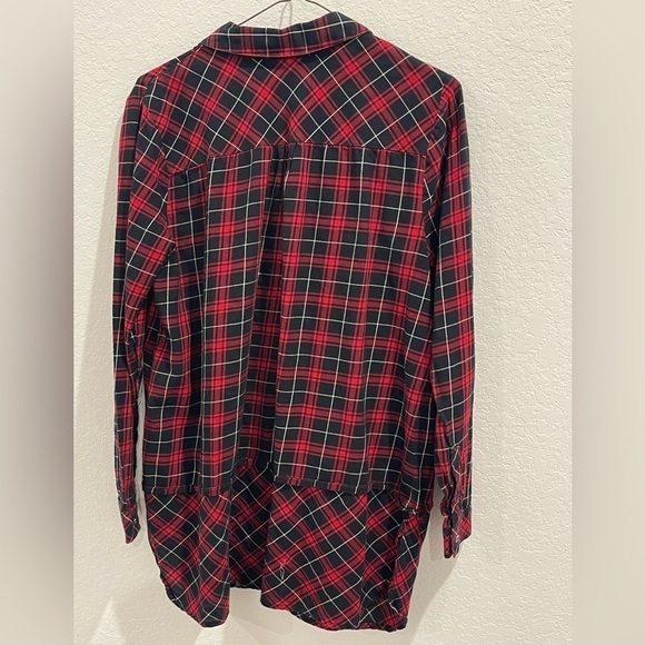 J.jill 100% Cotton Plaid Button up Long Sleeve Shirt  size Small - Picture 3 of 6